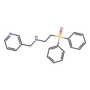 2-diphenylphosphoryl-N-(pyridin-3-ylmethyl)ethanamine structure