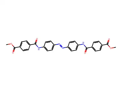 Benzoic acid, 4,4'-[azobis(4,1-phenyleneiminocarbonyl)]bis-, dimethyl ester (9CI) structure