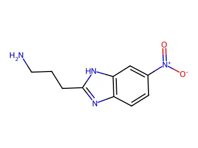 3-(5-Nitro-1H-1,3-benzodiazol-2-YL)propan-1-amine structure