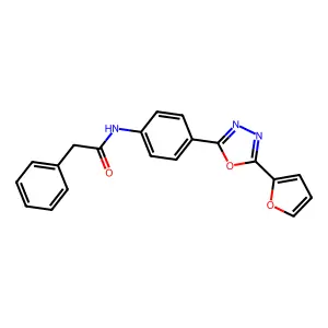 N-(4-(5-(Furan-2-yl)-1,3,4-oxadiazol-2-yl)phenyl)-2-phenylacetamide structure