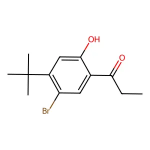 Propiophenone, 5-bromo-4-tert-butyl-2-hydroxy- structure