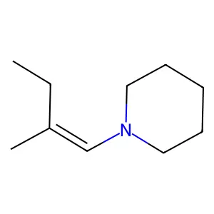 1-(2-Methyl-1-butenyl)piperidine structure