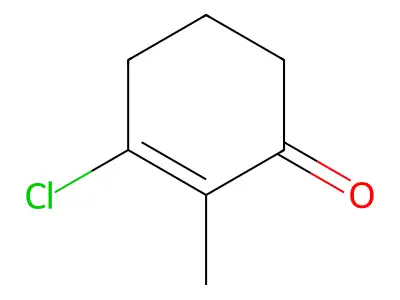 3-Chloro-2-methyl-2-cyclohexen-1-one structure