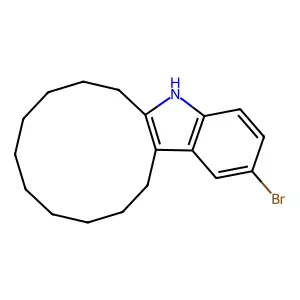 2-Bromo-6,7,8,9,10,11,12,13,14,15-decahydro-5H-cyclododeca[b]indole structure