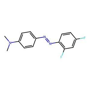 ANILINE, p-((2,4-DIFLUOROPHENYL)AZO)-N,N-DIMETHYL- structure