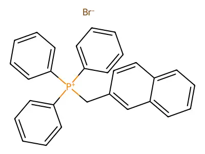 (Naphthalen-2-ylmethyl)triphenylphosphonium bromide structure