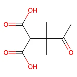 2-(2-Methyl-3-oxobutan-2-yl)malonic acid structure