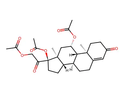 Hydrocortisone 11,17,21-Triacetate structure