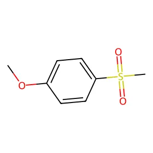 Benzene, 1-methoxy-4-(methylsulfonyl)- structure