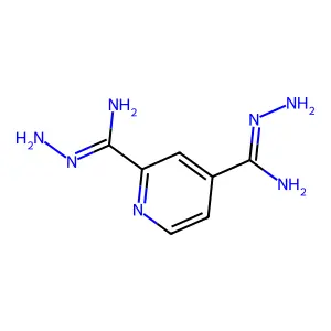 2,4-Pyridinedicarboximidic acid, 2,4-dihydrazide structure