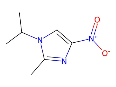 1-isopropyl-2-methyl-4-nitro-1H-imidazole structure