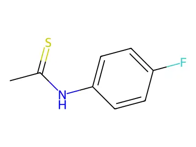 Acetanilide, 4'-fluorothio- structure