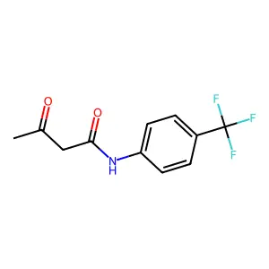 3-oxo-N-(4-(trifluoromethyl)phenyl)butanamide structure