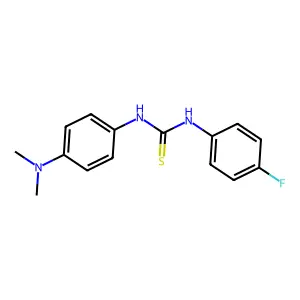 1-[4-(Dimethylamino)phenyl]-3-(4-fluorophenyl)thiourea structure