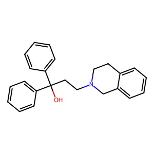 2(1H)-Isoquinolinepropanol, 3,4-dihydro-alpha,alpha-diphenyl- structure