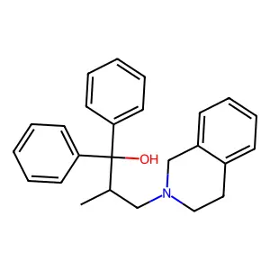 3-(3,4-Dihydroisoquinolin-2(1H)-yl)-2-methyl-1,1-diphenylpropan-1-ol structure