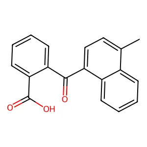 2-(4-Methylnaphthalene-1-carbonyl)benzoic acid structure