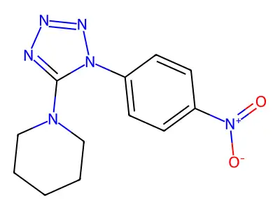 1-[1-(4-Nitrophenyl)tetrazol-5-yl]piperidine structure
