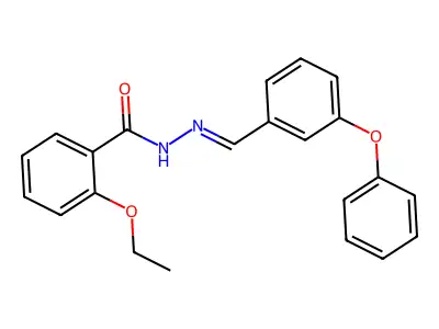 2-ethoxy-N'-(3-phenoxybenzylidene)benzohydrazide structure
