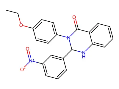 3-(4-Ethoxyphenyl)-2-(3-nitrophenyl)-1,2-dihydroquinazolin-4-one structure
