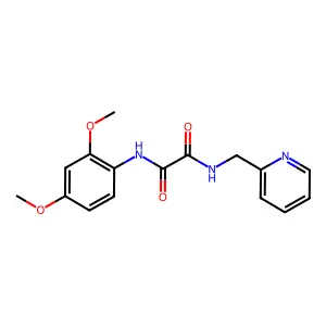 N'-(2,4-dimethoxyphenyl)-N-(pyridin-2-ylmethyl)oxamide structure