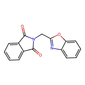2-Benzooxazol-2-ylmethyl-isoindole-1,3-dione structure