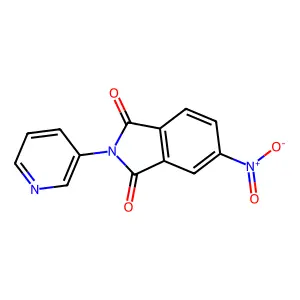5-Nitro-2-pyridin-3-ylisoindole-1,3-dione structure