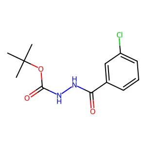 Tert-Butyl 2-(3-chlorobenzoyl)hydrazinecarboxylate structure