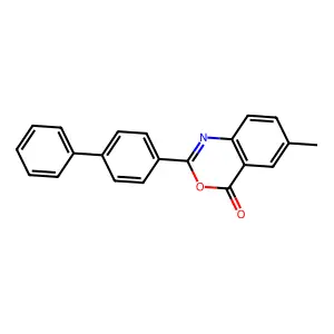 6-Methyl-2-(4-phenylphenyl)-3,1-benzoxazin-4-one structure