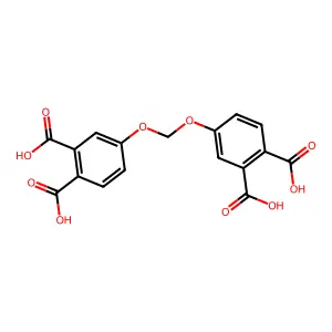 4-[(3,4-Dicarboxyphenoxy)methoxy]phthalic acid structure