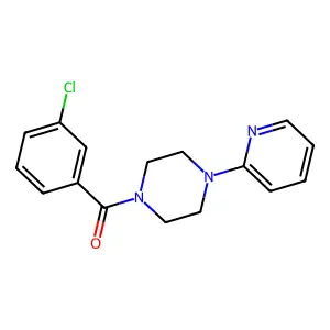 (3-Chlorophenyl)-(4-pyridin-2-ylpiperazin-1-yl)methanone structure