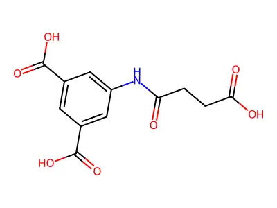 5-[(3-Carboxypropanoyl)amino]benzene-1,3-dicarboxylic acid structure