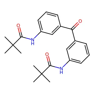 N-[3-[3-(2,2-dimethylpropanoylamino)benzoyl]phenyl]-2,2-dimethylpropanamide structure
