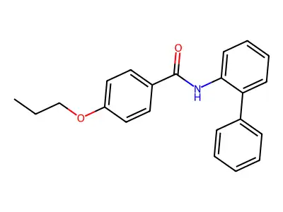 N-(2-phenylphenyl)-4-propoxybenzamide structure