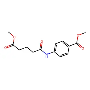 Methyl 4-[(5-methoxy-5-oxopentanoyl)amino]benzoate structure