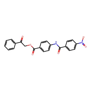 Phenacyl 4-[(4-nitrobenzoyl)amino]benzoate structure