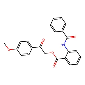[2-(4-Methoxyphenyl)-2-oxoethyl] 2-benzamidobenzoate structure