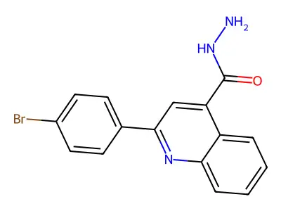 2-(4-Bromophenyl)quinoline-4-carbohydrazide structure