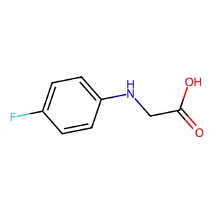 (4-Fluoroanilino)acetic acid structure