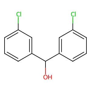 Bis(3-chlorophenyl)methanol structure
