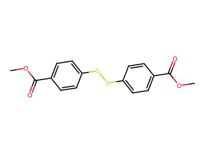 Dimethyl 4,4'-disulfanediyldibenzoate structure