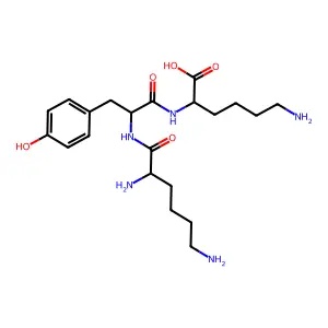 赖氨酰酪氨酰赖氨酸醋酸盐 structure