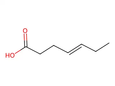 (4E)-4-Heptenoic acid structure