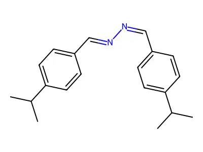 1-(4-propan-2-ylphenyl)-N-[(4-propan-2-ylphenyl)methylideneamino]methanimine structure