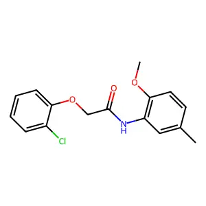 2-(2-chlorophenoxy)-N-(2-methoxy-5-methylphenyl)acetamide structure