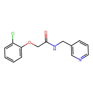 2-(2-chlorophenoxy)-N-(pyridin-3-ylmethyl)acetamide structure