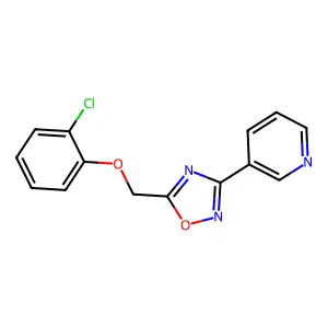 5-[(2-Chlorophenoxy)methyl]-3-pyridin-3-yl-1,2,4-oxadiazole structure