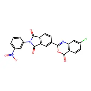 5-(7-Chloro-4-oxo-3,1-benzoxazin-2-yl)-2-(3-nitrophenyl)isoindole-1,3-dione structure