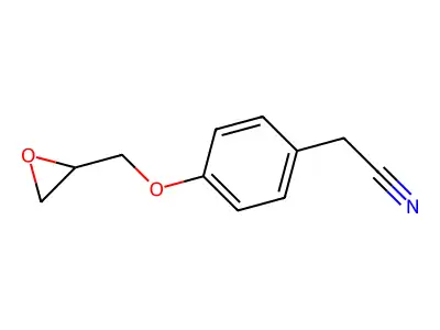 4-(2-Oxiranylmethoxy)benzeneacetonitrile structure
