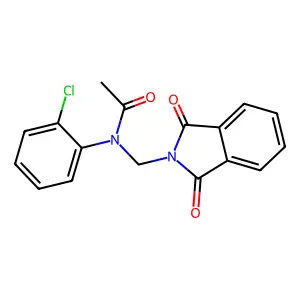 N-(2-chlorophenyl)-N-[(1,3-dioxoisoindol-2-yl)methyl]acetamide structure